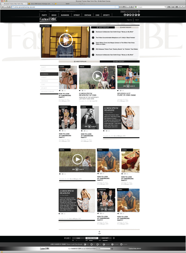 LANDING FASHION TRIBES BY GESECOLOR